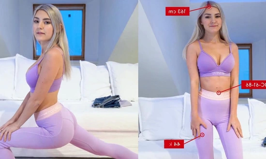 Худая русская красотка Ева Эльфи пробует себя на порно кастинге для взрослых!